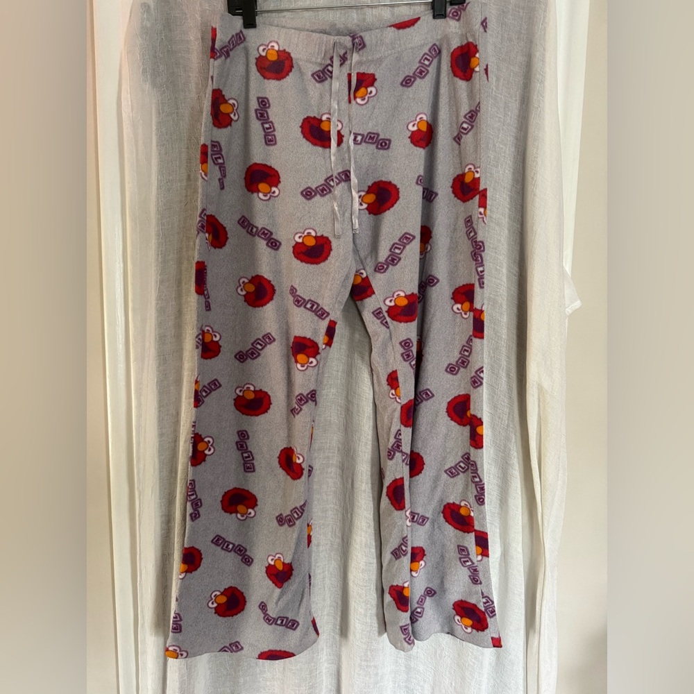 Sesame Street Elmo Drawstring Pajama Pants Sz XL Great Condition